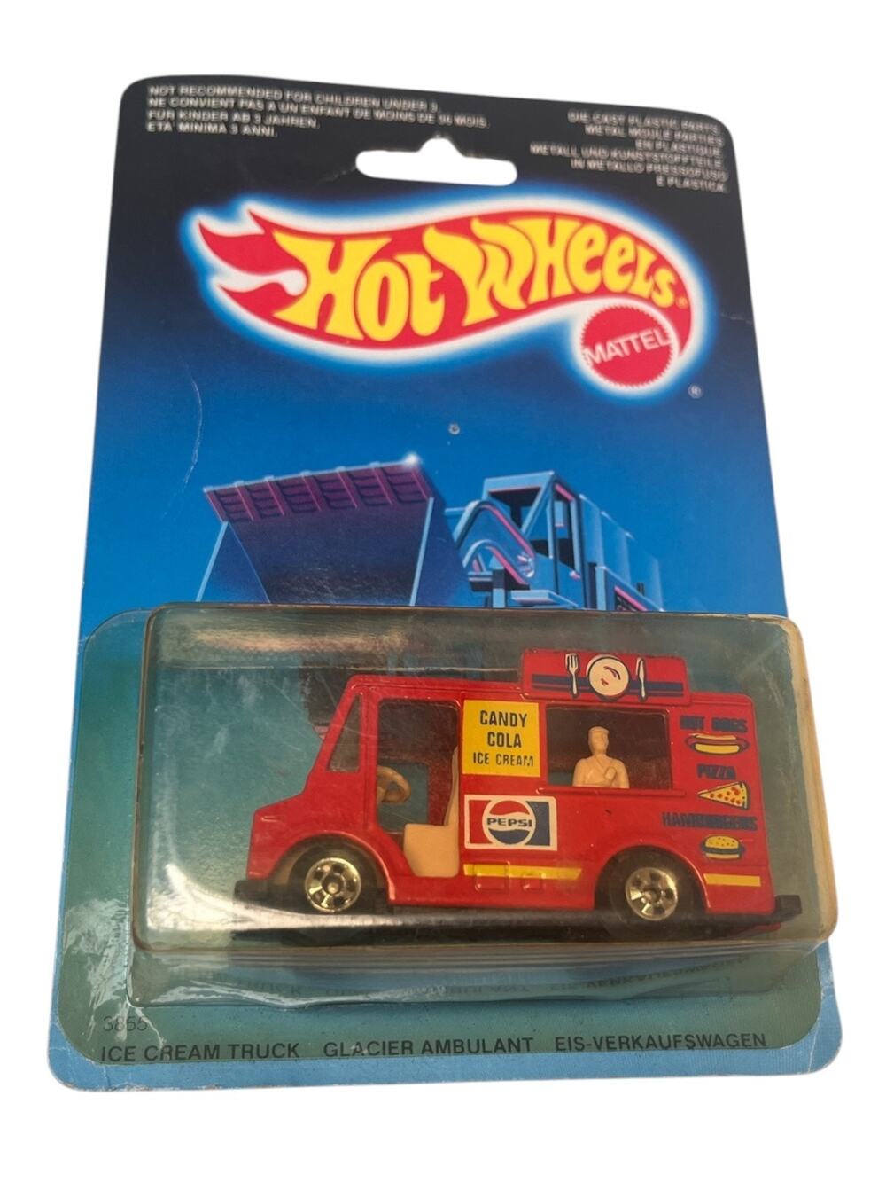 Hot Wheels Vintage Good Humor Ice Cream Truck Red PEPSI BW 1986